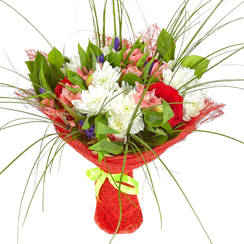 Букет из роз и хризантемы, доставка Московский